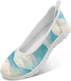 Womens Slip on Shoes Lightweight Printed Walking Shoes Stylish Loafers Non Slip Flat Shoes Low-top Casual Shoes SizeUS 6-11