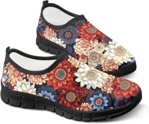 Womens Slip On Sneakers Lightweight Womens Casual Fall Shoes for Travel