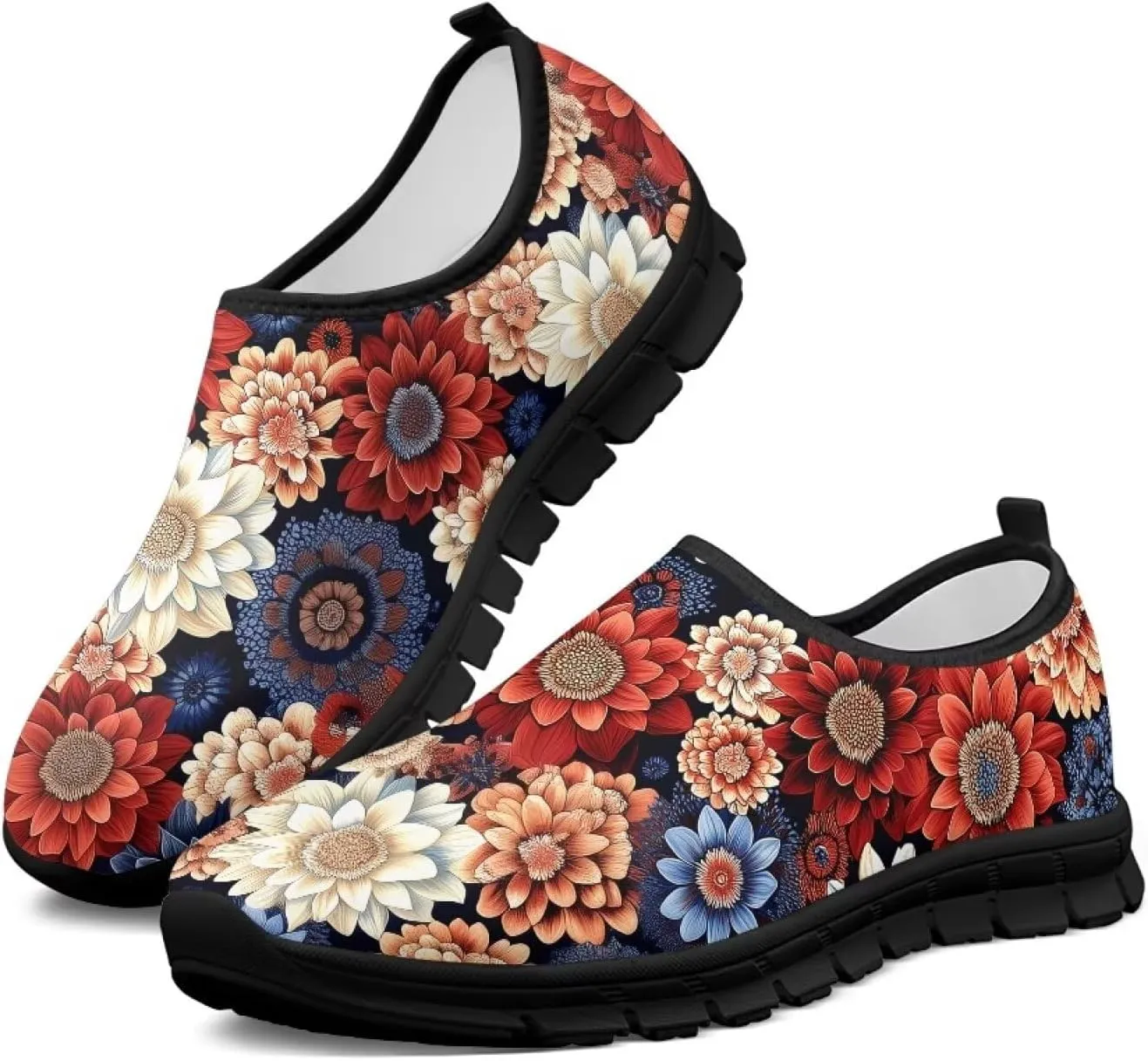 Womens Slip On Sneakers Lightweight Womens Casual Fall Shoes for Travel