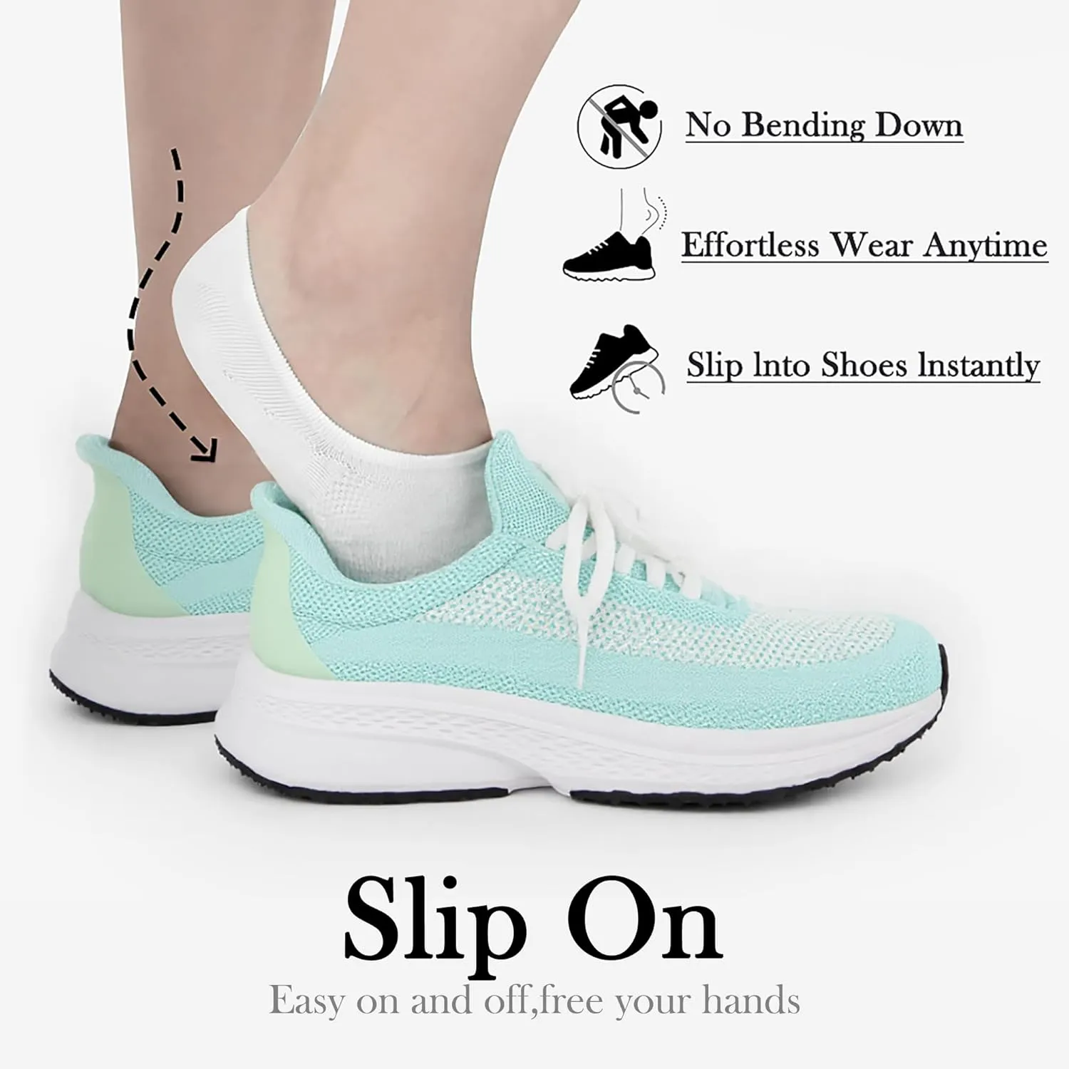 Womens Slip on Walking Shoes Hands Free Matriana Lightweight Breathable Comfort Tennis Gym Running Sneakers for Women