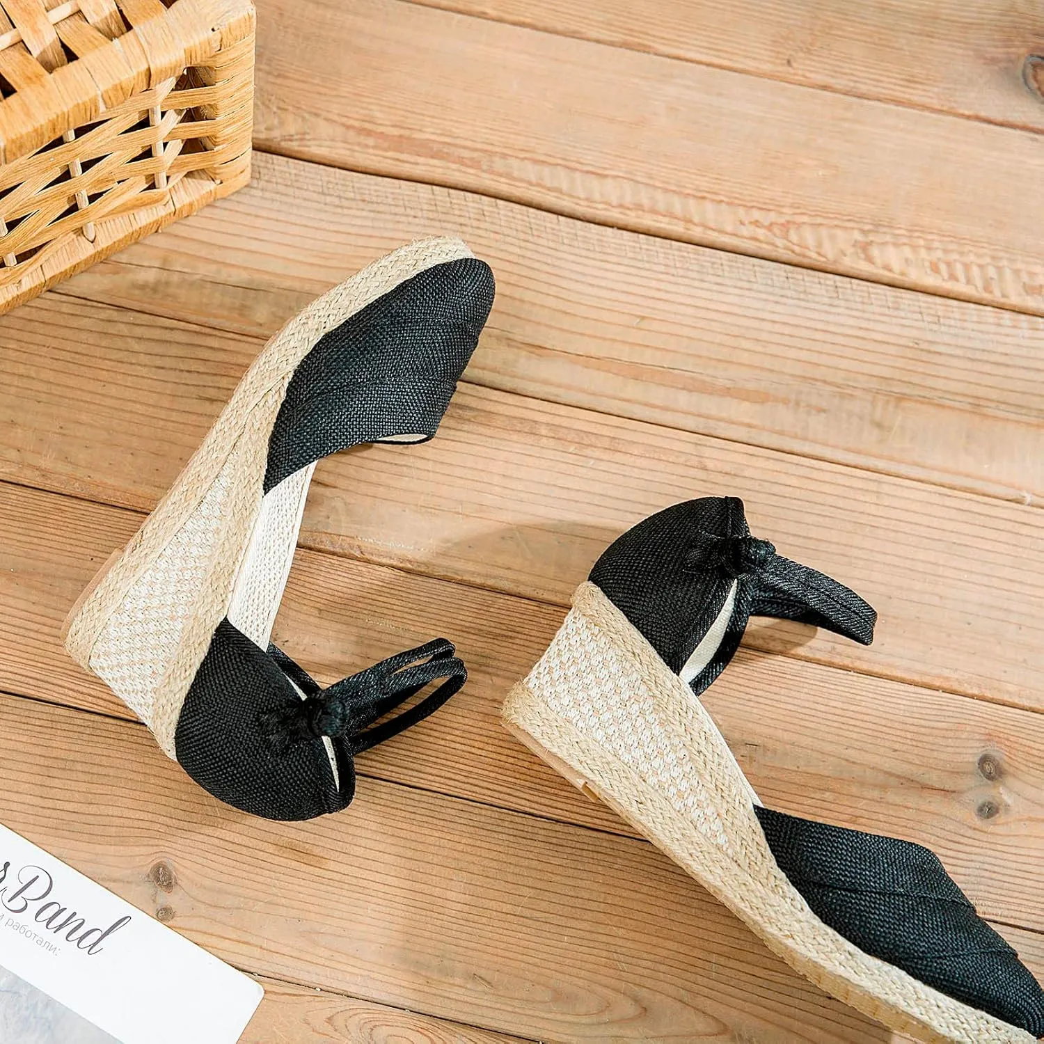 Women's Summer Strappy Sandals Closed Toe Braided Wedge Heel Platform Sandal Comfort Walking Bohemian Shoes for Women