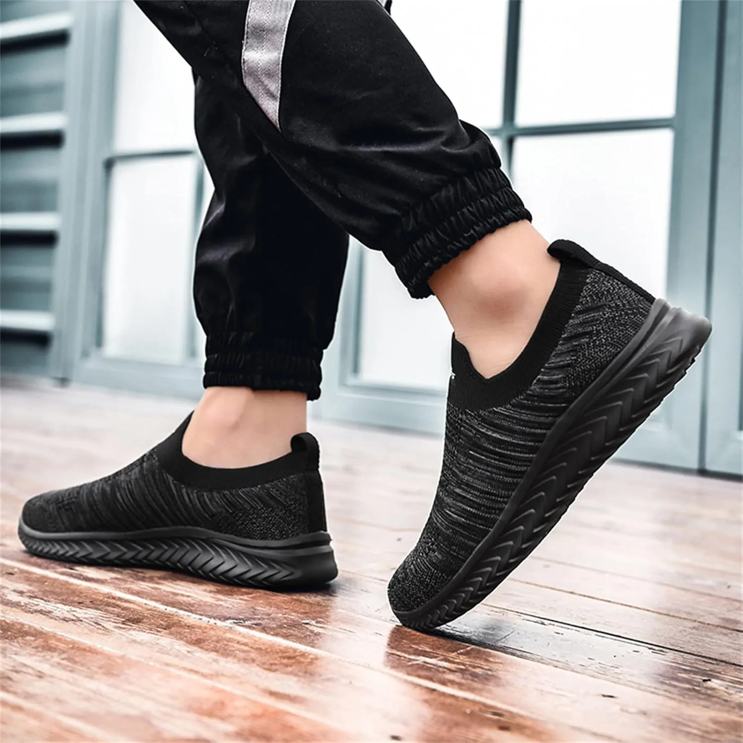 Womens Walking Shoes Sock Casual Ladies Fashion Sneakers Walking Shoes Women Lightweight Casual Shoes Trendy Platform Sneakers Slip On Tennis Shoe Cross Trainer Shoe