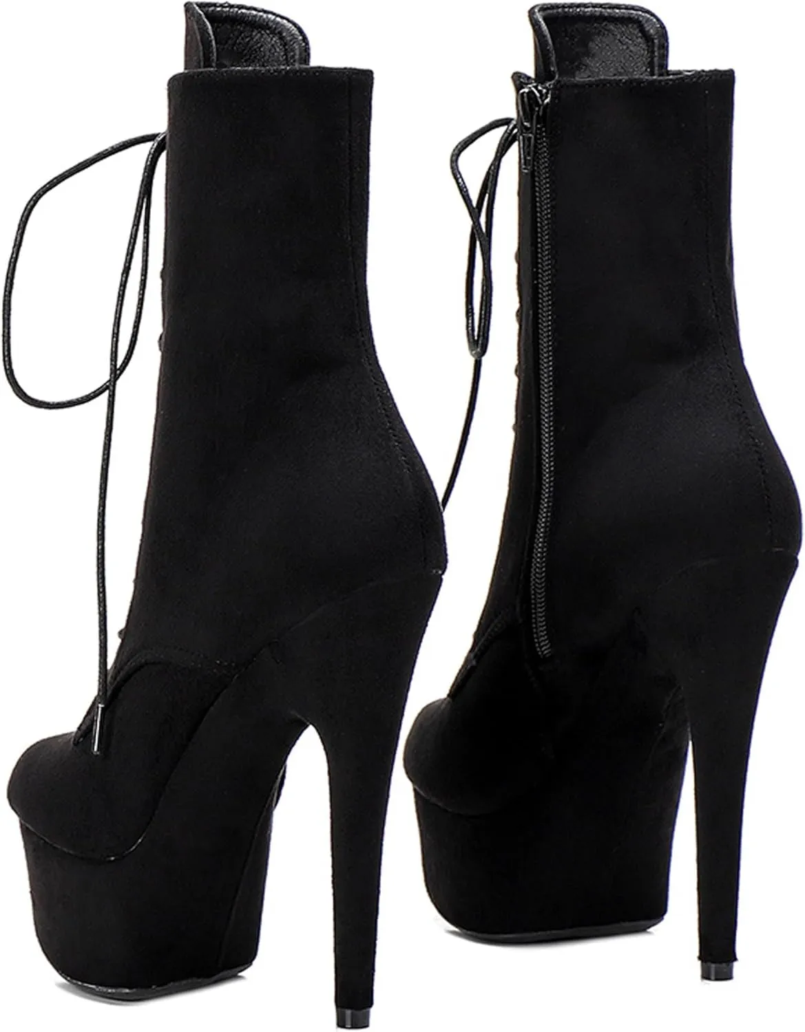 WUXIN H&P 6 in Pole Dance Boot Shoes For Women,6 in Exotic Stiletto Pole Dance Boot Shoes Platform,6 in Stiletto Platform Pole Dancing Shoes Ankle Boots Heels