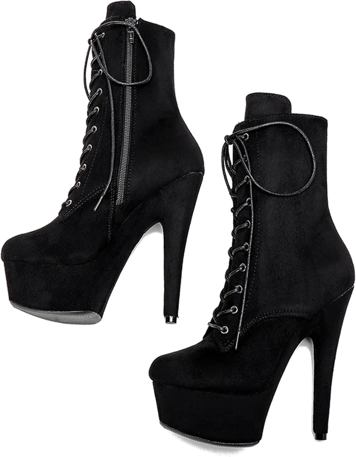 WUXIN H&P 6 in Pole Dance Boot Shoes For Women,6 in Exotic Stiletto Pole Dance Boot Shoes Platform,6 in Stiletto Platform Pole Dancing Shoes Ankle Boots Heels