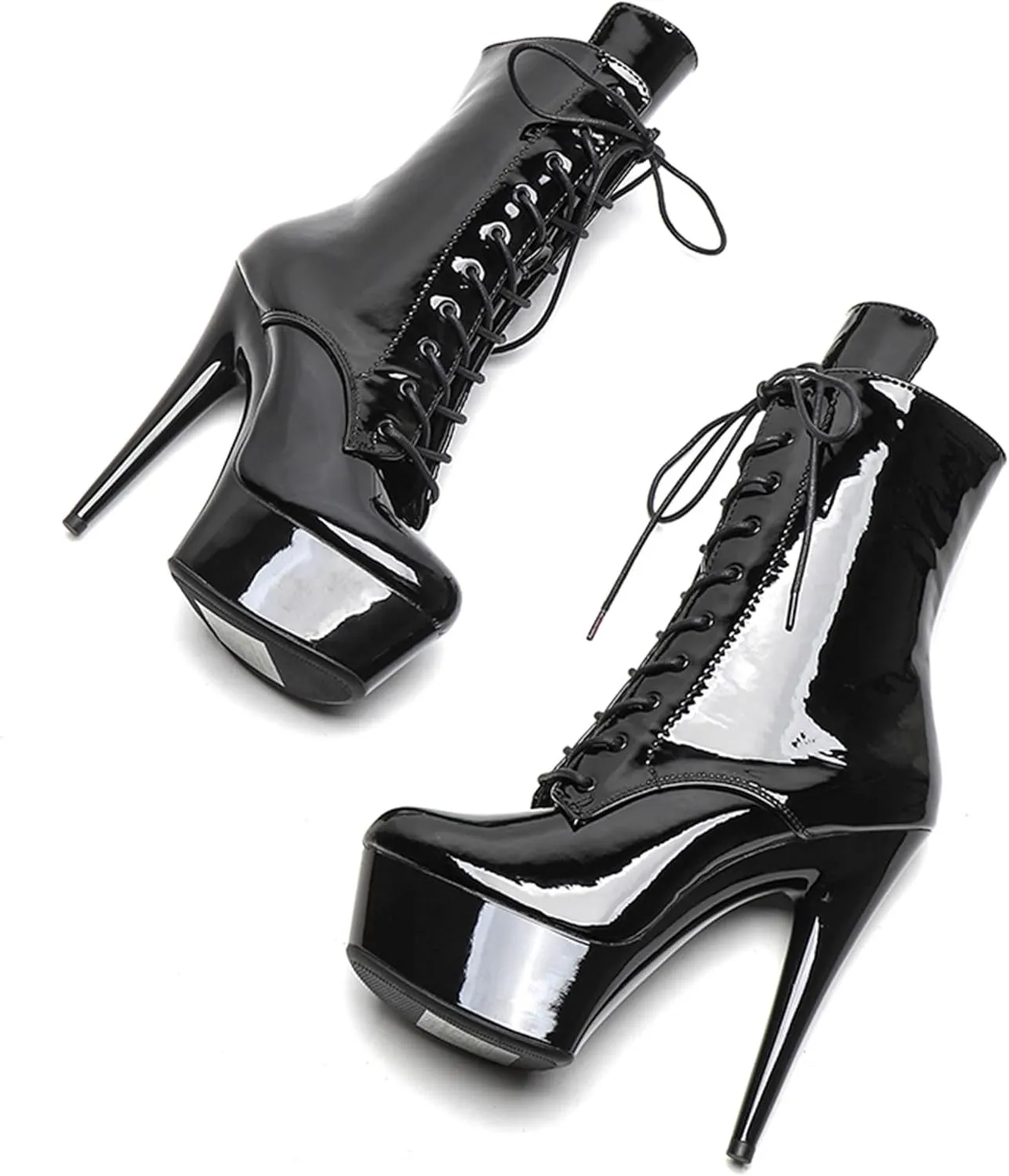 WUXIN H&P 6 in Pole Dance Boot Shoes For Women,6 in Exotic Stiletto Pole Dance Boot Shoes Platform,6 in Stiletto Platform Pole Dancing Shoes Ankle Boots Heels