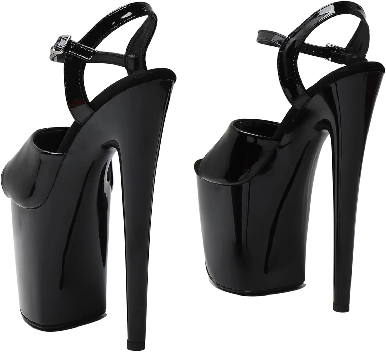 WUXIN H&P Women's 8 in Platform Sandal Heels Ankle-Strap Sexy,8 in Pole Dance High Heel Platform,20 cm Exotic Platform Pole Dancer Heels Shoes Stiletto