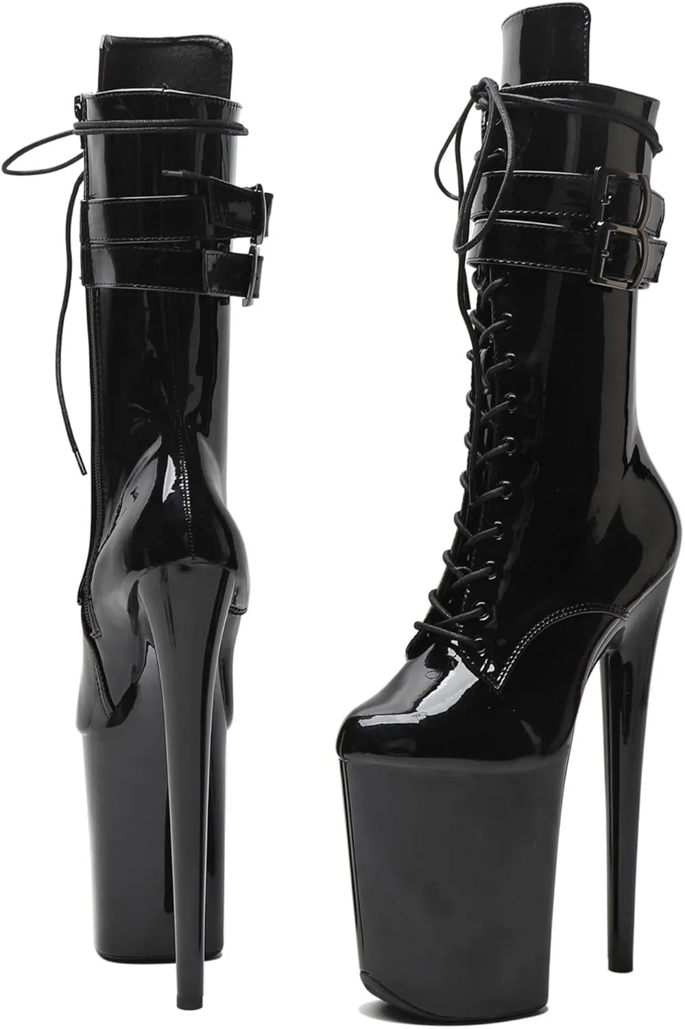 WUXIN H&P Women's 9 in Pole Dance Boot Shoes, 9 in Exotic Stiletto Platform, 23 cm Stiletto Platform Pole Dancing Shoes Ankle Boots Heels