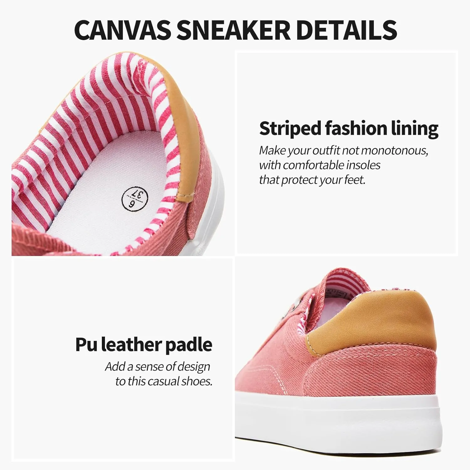 XRH Tennis Shoes Womens Low Top Casual Shoes for Women, Lace Up Canvas Sneakers Comfortable Shoes for Women Walking Shoes