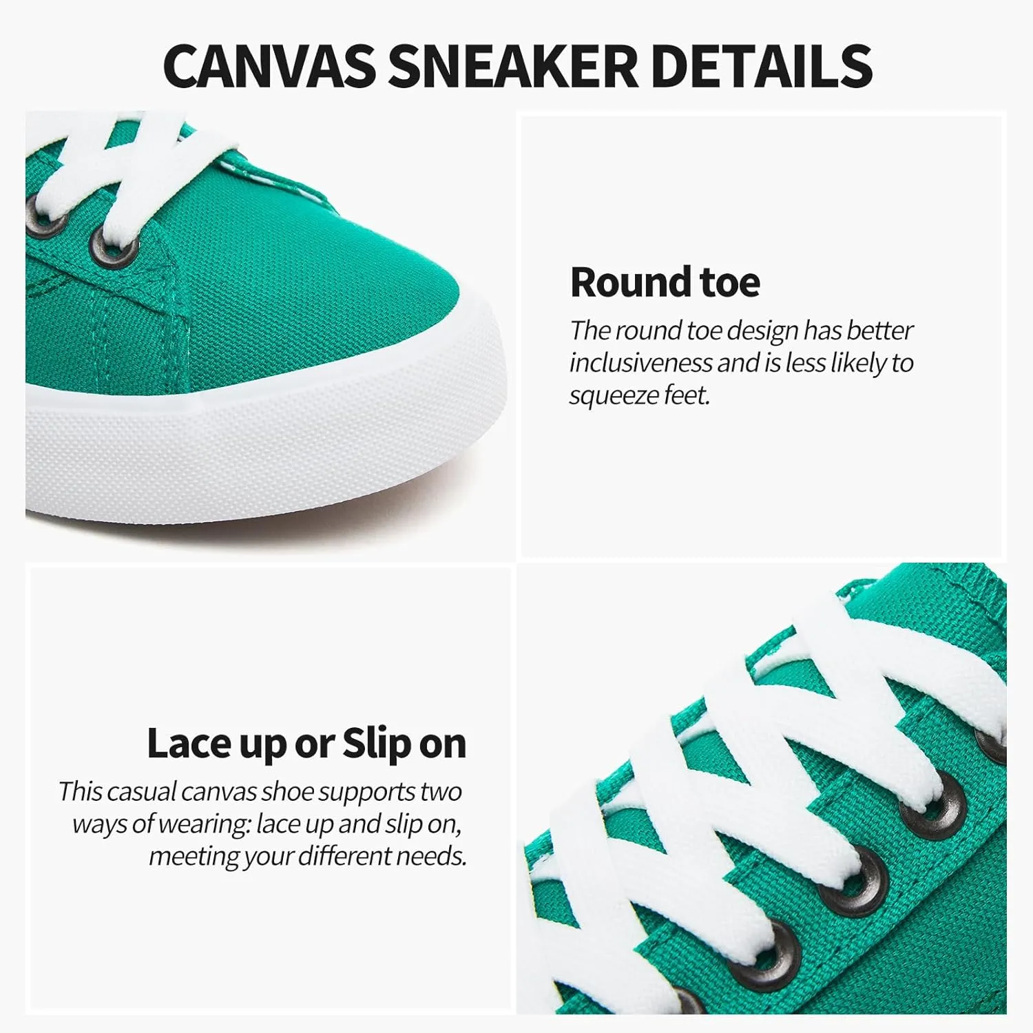 XRH Tennis Shoes Womens Low Top Casual Shoes for Women, Lace Up Canvas Sneakers Comfortable Shoes for Women Walking Shoes