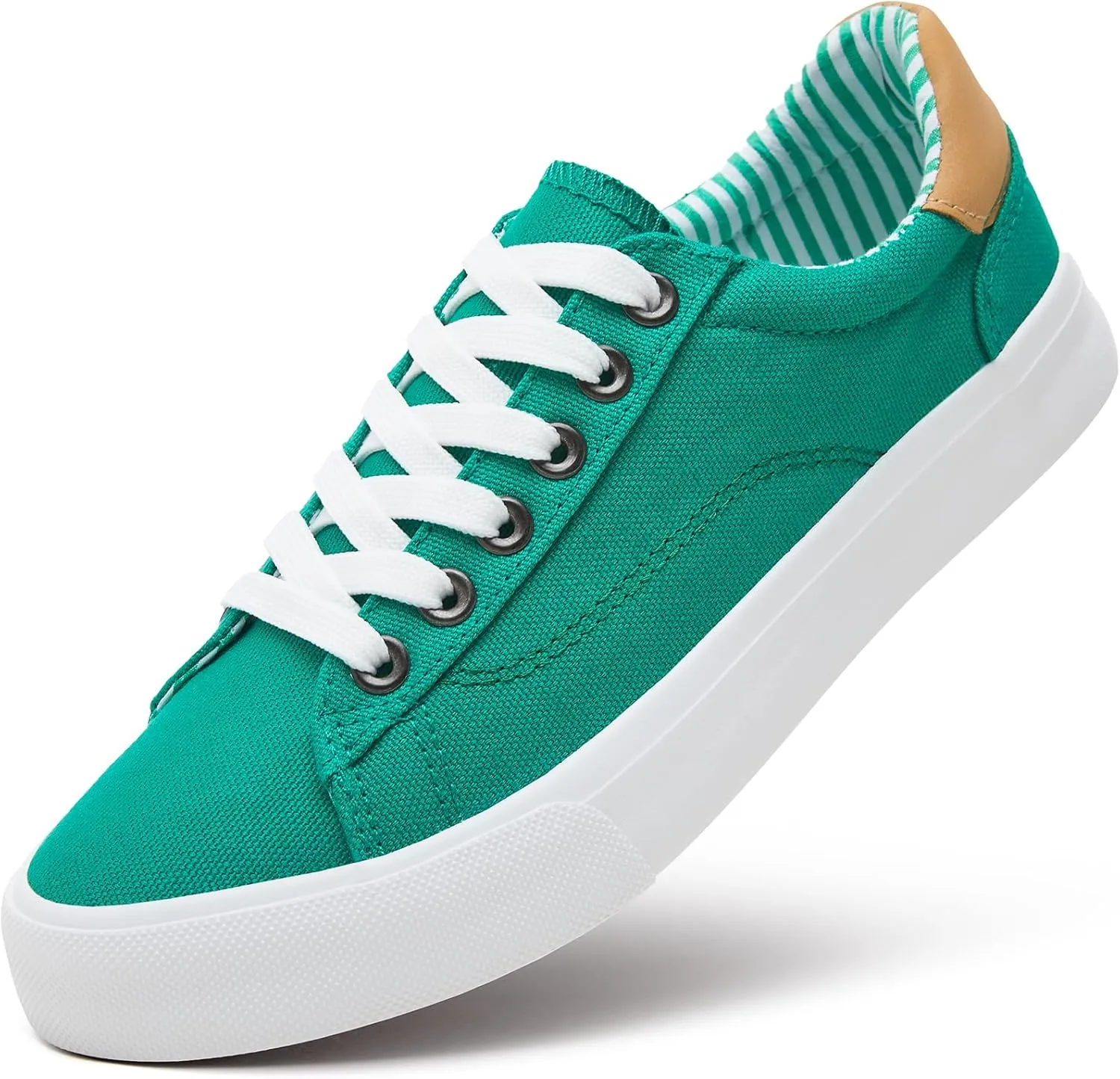 XRH Tennis Shoes Womens Low Top Casual Shoes for Women, Lace Up Canvas Sneakers Comfortable Shoes for Women Walking Shoes