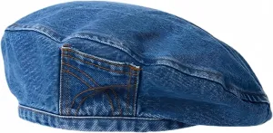Y2k Hats Kpop Outfits for Women Painters Hat Denim Beret Women's Cap Hip-Hop Beanies Grunge Retro Girl Caps