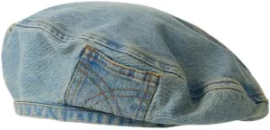 Y2k Hats Kpop Outfits for Women Painters Hat Denim Beret Women's Cap Hip-Hop Beanies Grunge Retro Girl Caps