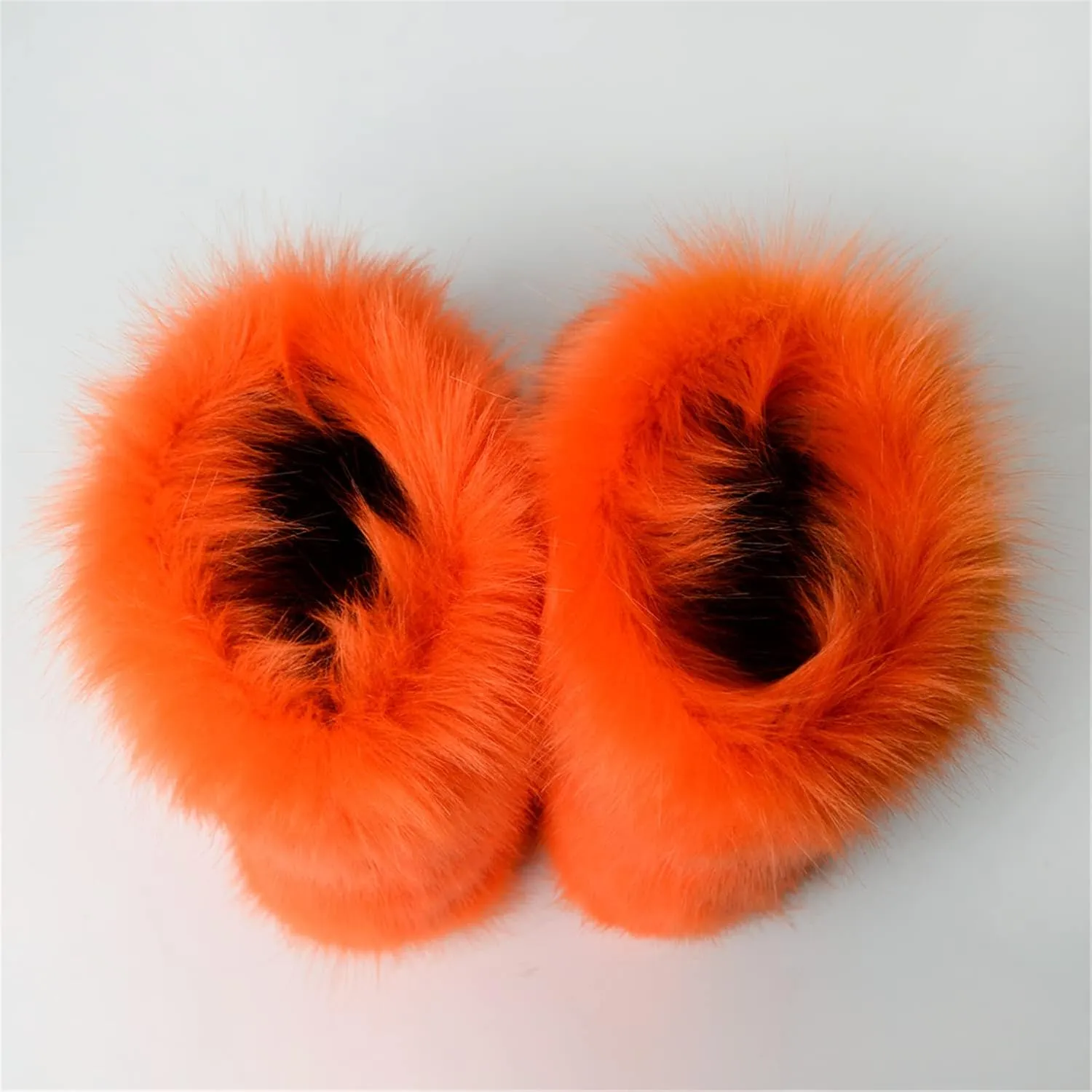 YESBOR Women's Faux Fur Boots Fluffy Mid-Calf Fuzzy Winter Snow Boots Outdoor Flat Shoes
