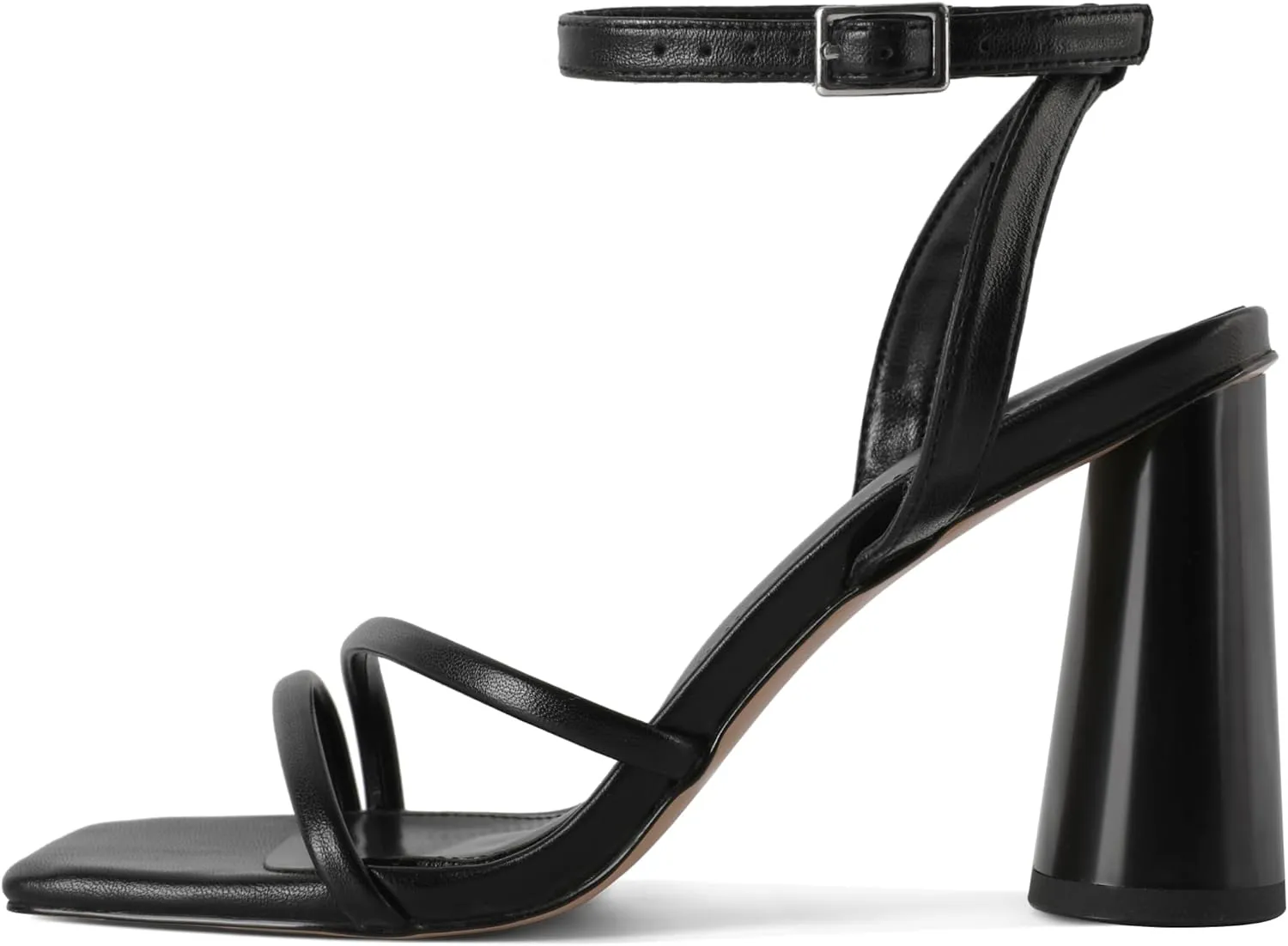 YODEKS Chunky Heels For Women Strappy High Heels 3.5" Heeled Sandals Open Toe Shoes US US Size 5-13