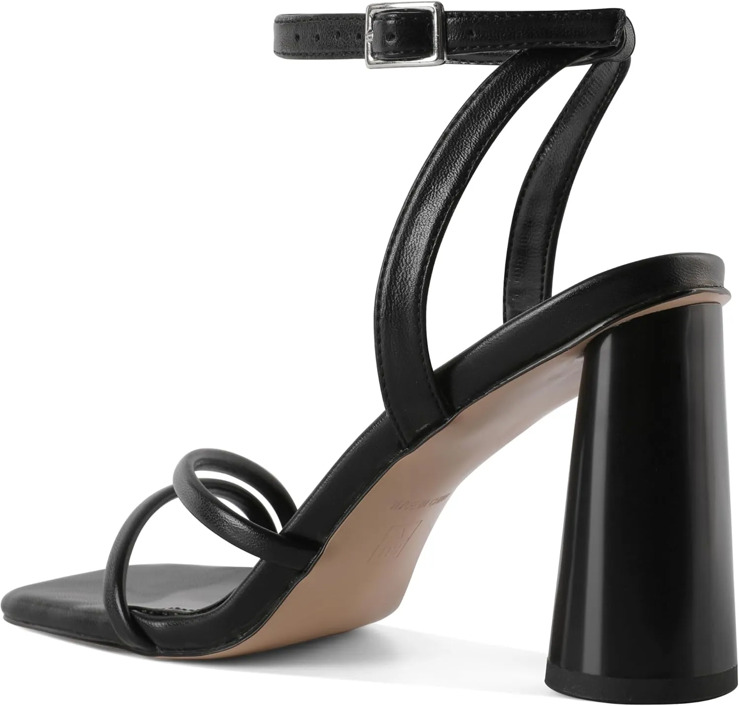 YODEKS Chunky Heels For Women Strappy High Heels 3.5" Heeled Sandals Open Toe Shoes US US Size 5-13