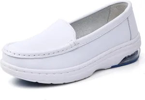 YTINGNICE Nurse Shoes,Air-Cushion Sole Slip Resistant Wedge Heel Soft Sole Nursing Shoes,Lightweight Arch Support Air Cushion Restaurant Work Shoes