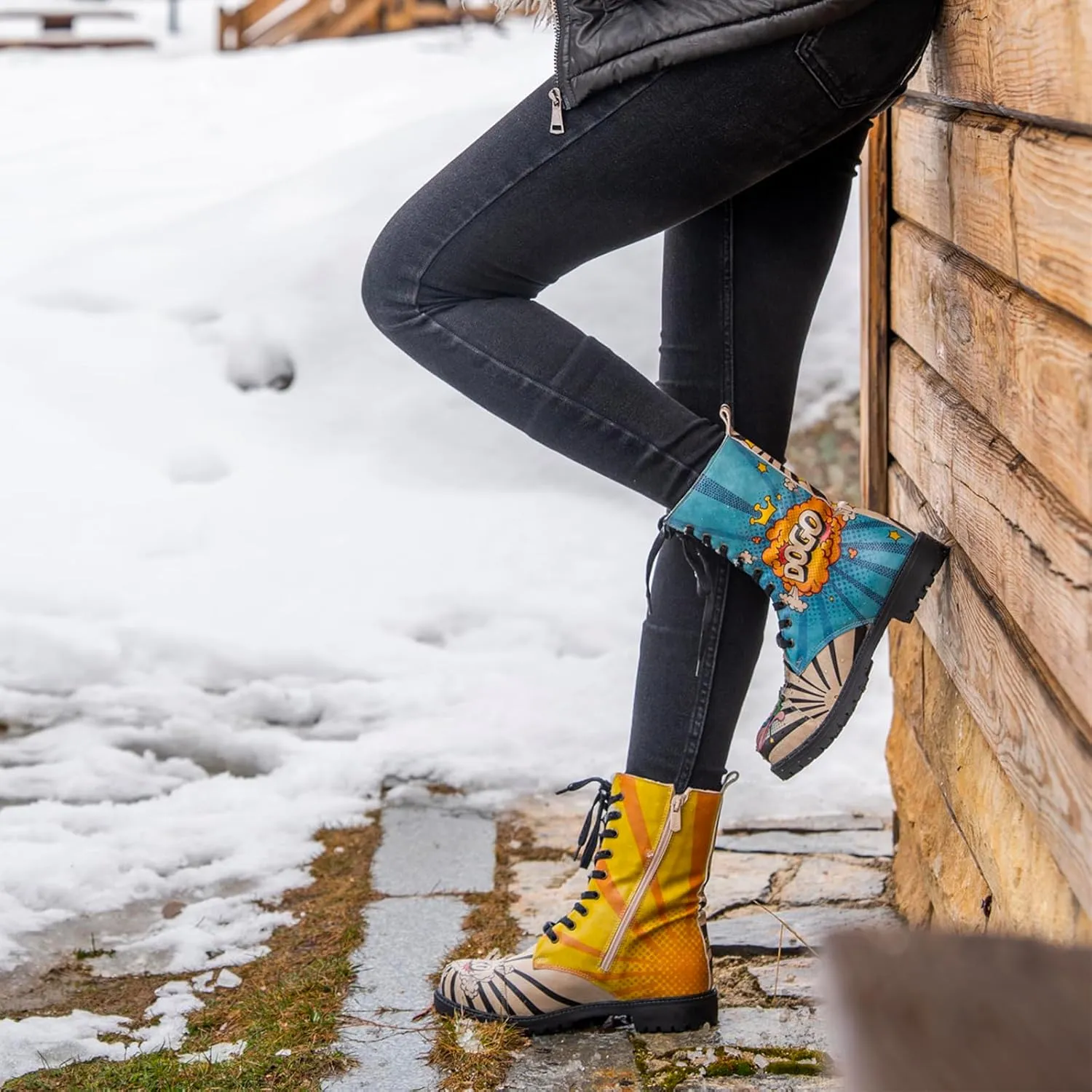 Zipsy Boots for Women - Handmade and Vegan Leather Mid Calf Boots for Women