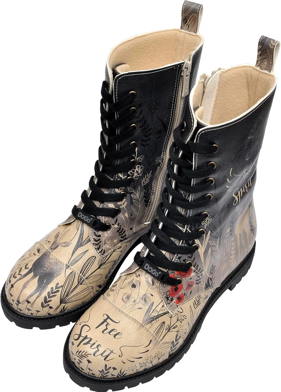 Zipsy Boots for Women - Handmade and Vegan Leather Mid Calf Boots for Women