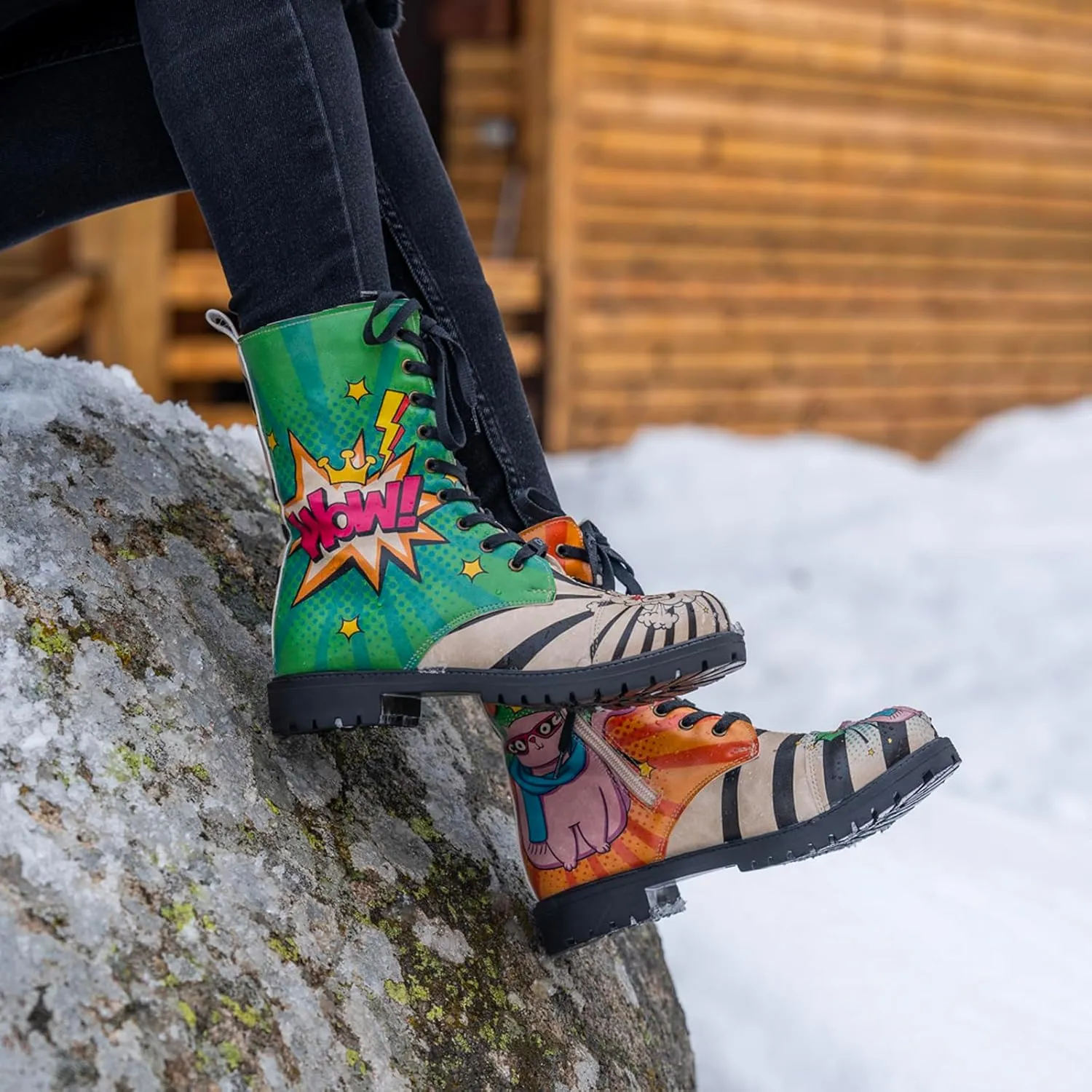Zipsy Boots for Women - Handmade and Vegan Leather Mid Calf Boots for Women