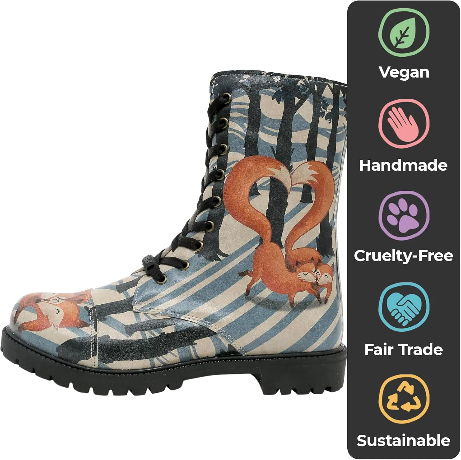 Zipsy Boots for Women - Handmade and Vegan Leather Mid Calf Boots for Women