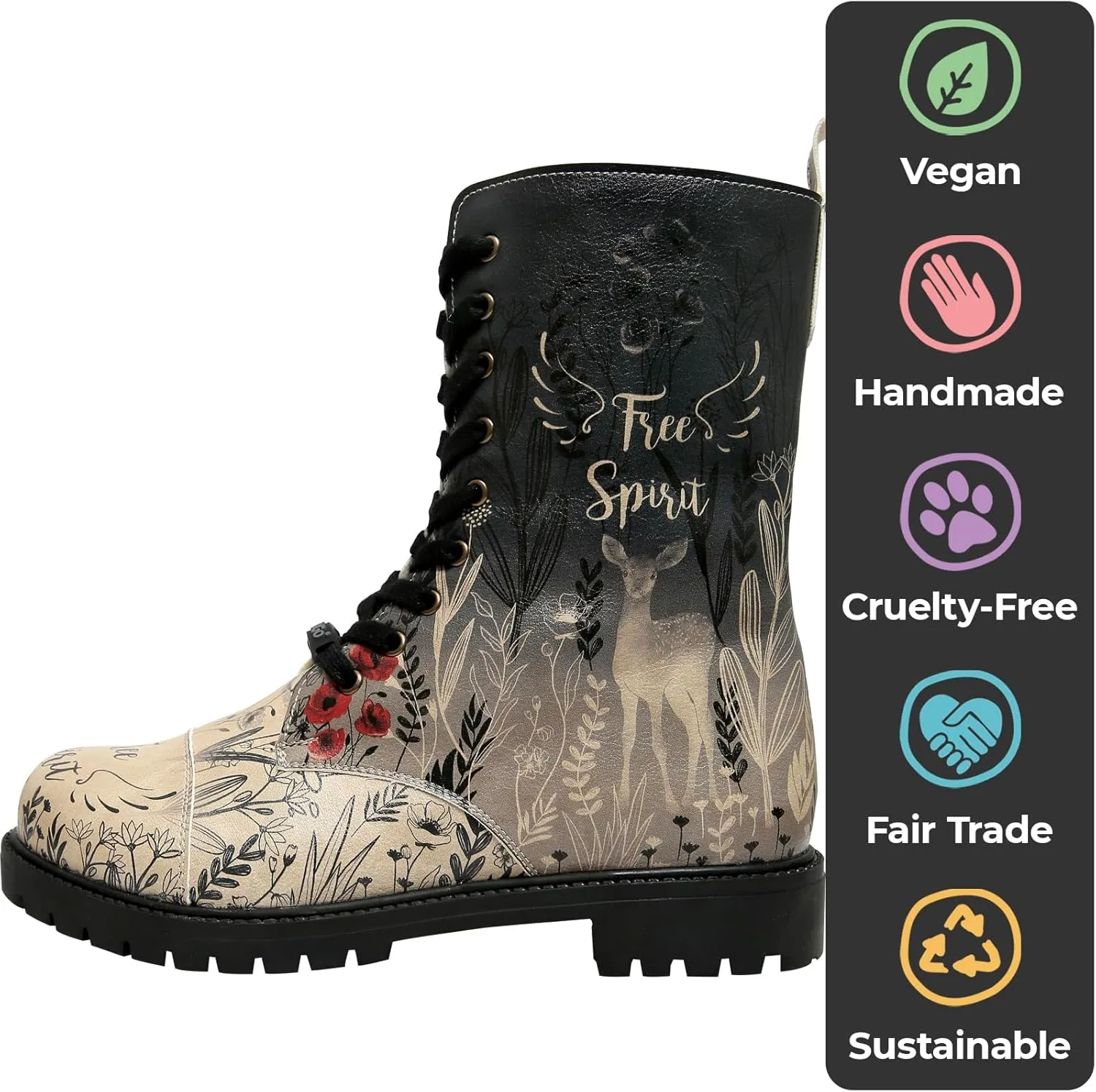 Zipsy Boots for Women - Handmade and Vegan Leather Mid Calf Boots for Women