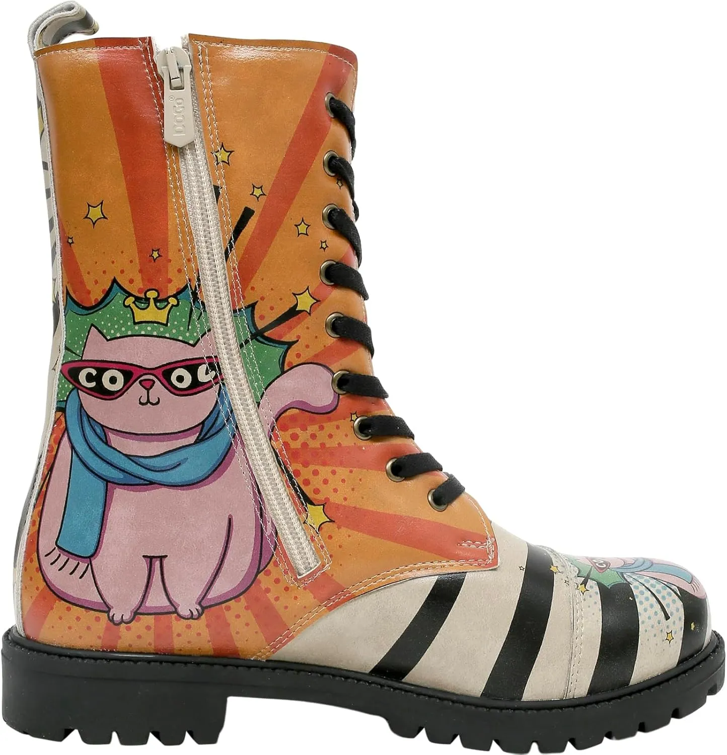 Zipsy Boots for Women - Handmade and Vegan Leather Mid Calf Boots for Women